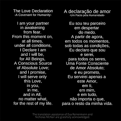 The Love Declaration - Portuguese Translation